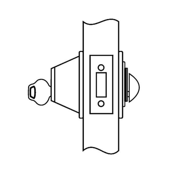Single Cylinder, Conventional Cylinder, Satin Chrome